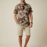Island Guardian – Tribal Turtle & Floral Hawaiian Shirt
